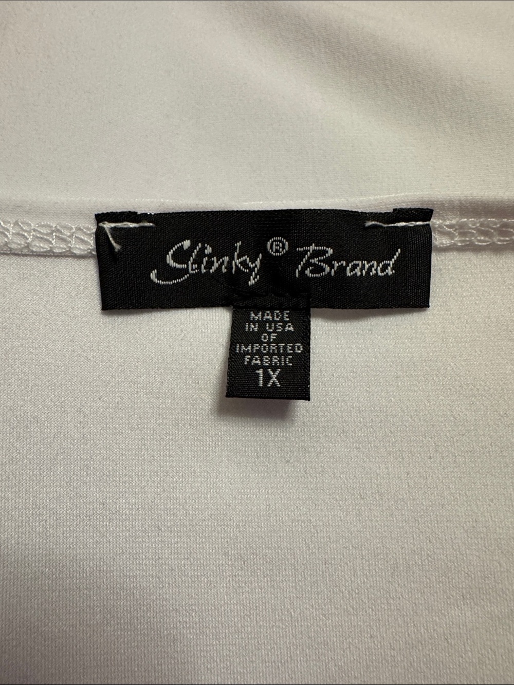 Slinky Brand Scoop Neck white Tunic Top - Picture 5 of 6